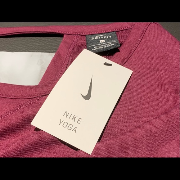 Burgundy Nike Crop Sweater 3X - NWT - Picture 4 of 6
